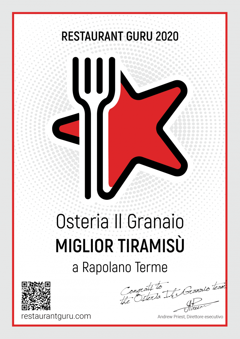 RestaurantGuru_Certificate-MigliorTiramisu